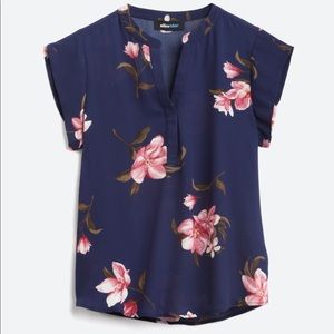 Alice Blue Jordon Split Neck Blouse (Stitchfix)